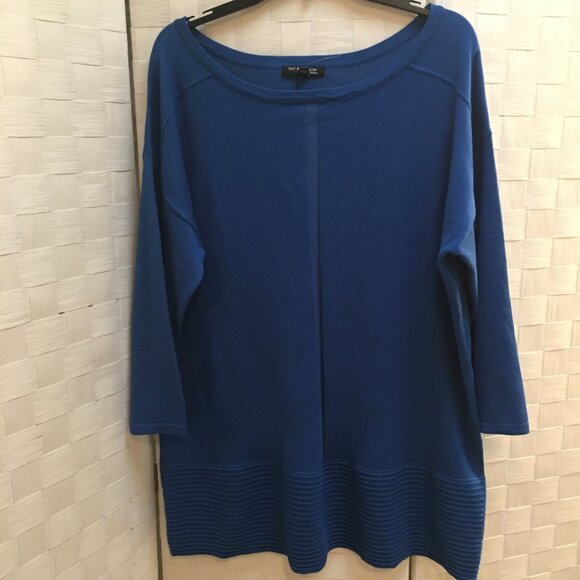 NWT Tint & Shadow blue tunic sweater 1X - Picture 2 of 8